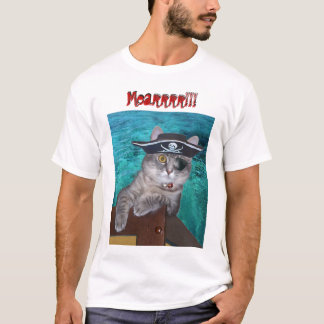 Cat Pirate Talk t-shirt
