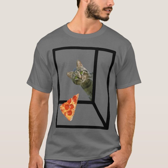 cat pizza boy T-Shirt (Front)