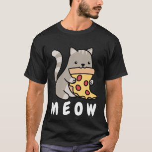 Cat Pizza Cat Owner Fast Food  Cats Humorous Fun T-Shirt