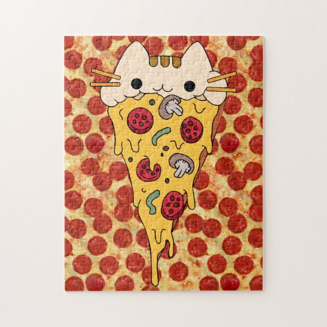 cat pizza jigsaw puzzle game (Vertical)