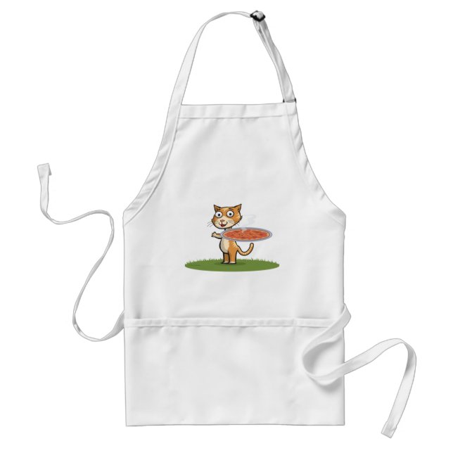 Cat Pizza Standard Apron (Front)