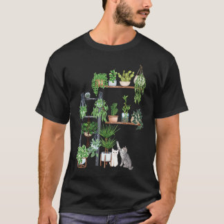 Cat Plan   Ca  Cat   Plant Mom T-Shirt