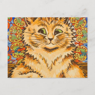 Cat Playing a Piano by Louis Wai Postcard