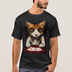 Cat Playing Cards Poker 2 T-Shirt
