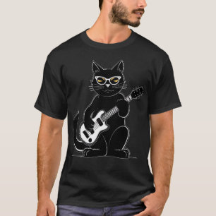 Cat playing guitar 1 T-Shirt