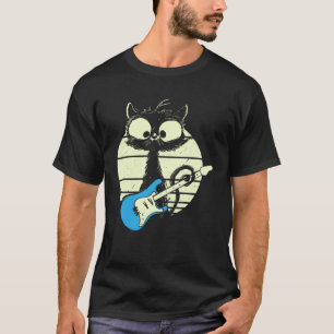 Cat Playing Guitar Guitarist Cat T-Shirt