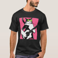Cat Playing Guitar Kitten Guitarist
