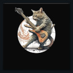 Cat Playing Guitar  Rock Cat  Heavy Metal Cat  Mus Photo Print<br><div class="desc">Cat Playing Guitar  Rock Cat  Heavy Metal Cat  Music Cat</div>
