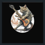 Cat Playing Guitar  Rock Cat  Heavy Metal Cat  Mus Photo Print<br><div class="desc">Cat Playing Guitar  Rock Cat  Heavy Metal Cat  Music Cat</div>