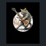 Cat Playing Guitar  Rock Cat  Heavy Metal Cat  Mus Poster<br><div class="desc">Cat Playing Guitar  Rock Cat  Heavy Metal Cat  Music Cat</div>