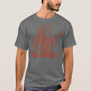 Cat Playing Guitar T-Shirt