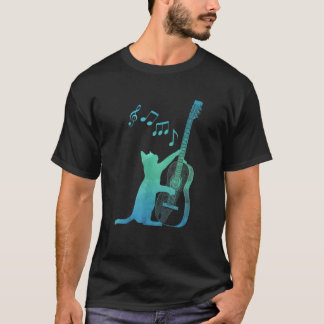 Cat Playing Guitar T-Shirt