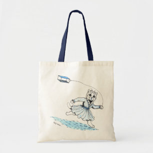 Cat Playing Kite, Louis Wain Tote Bag