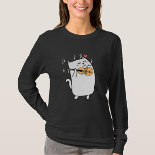 Cat Playing Violin Idea For Animal Or Violinist L T-Shirt