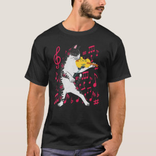 Cat Playing Violin Musical Instruments Violinist C T-Shirt