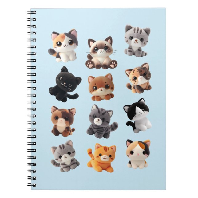 Cat Plush Toy Collection Notebook (Front)
