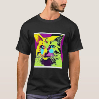 Cat Pop Classic Kitten Kitty Colourful Cute & Fun T-Shirt