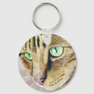 Cat Portrait Keychain