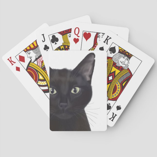 Cat, Portrait of Gus Playing Cards (Back)