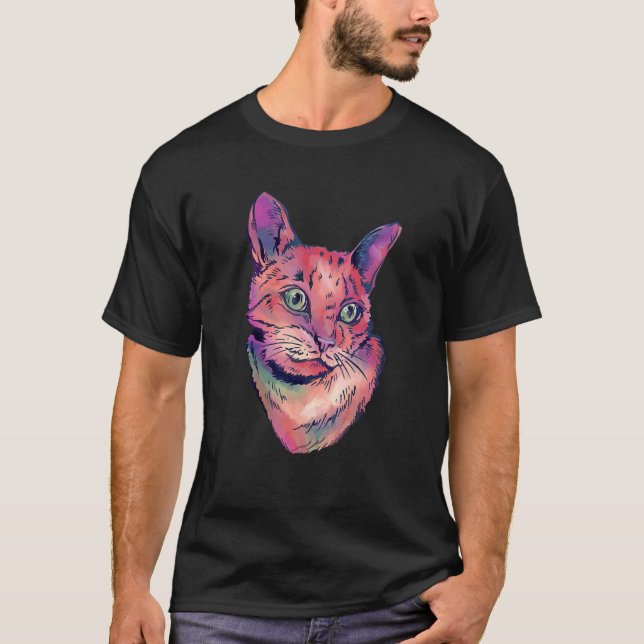 Cat Portrait T-Shirt (Front)