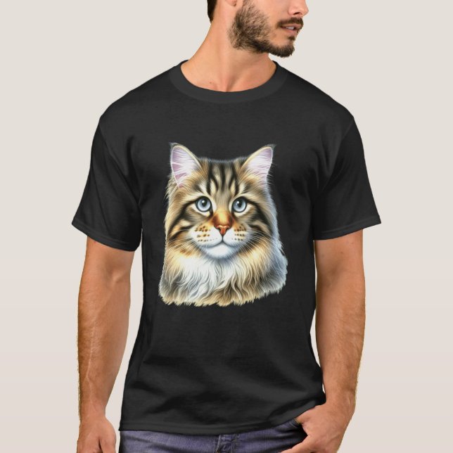 Cat Portrait T-Shirt (Front)