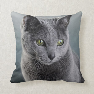 Cat Portrait Throw Pillow
