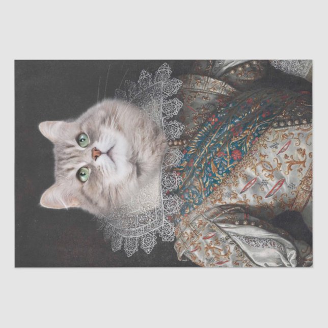 Cat Portrait Tissue Paper (Front)