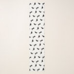 Cat poses pattern Cat Lover Scarf<br><div class="desc">Drawings of my cats "mister" and "missy" in three different poses.</div>