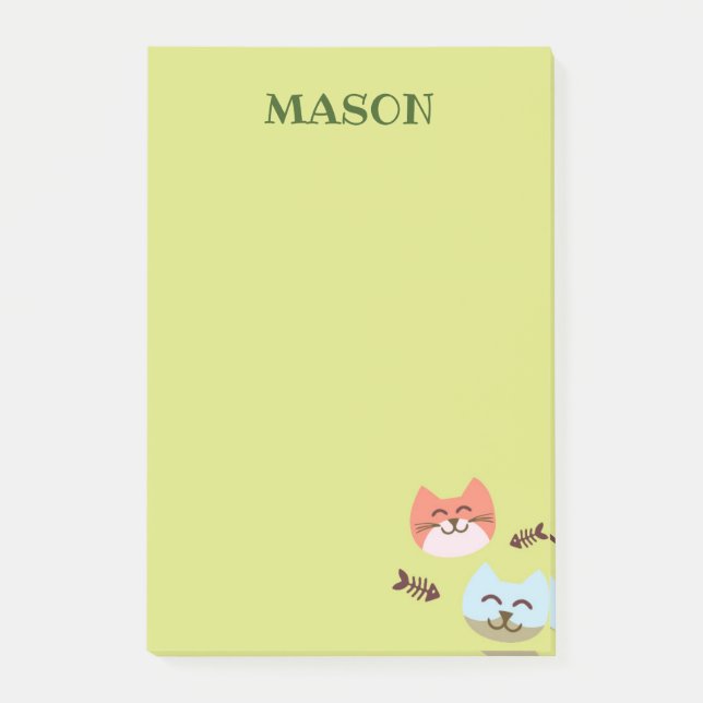 Cat Post-it notes Stationery (Front)