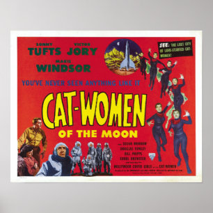 Cat - Poster Femmes de la Lune