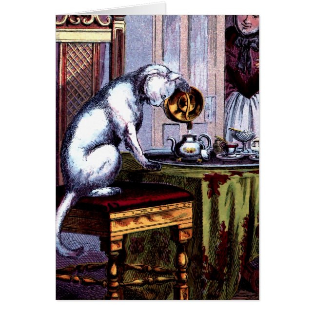 Cat Pouring Tea (Front)