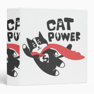 Cat power - Choose background colour Binder