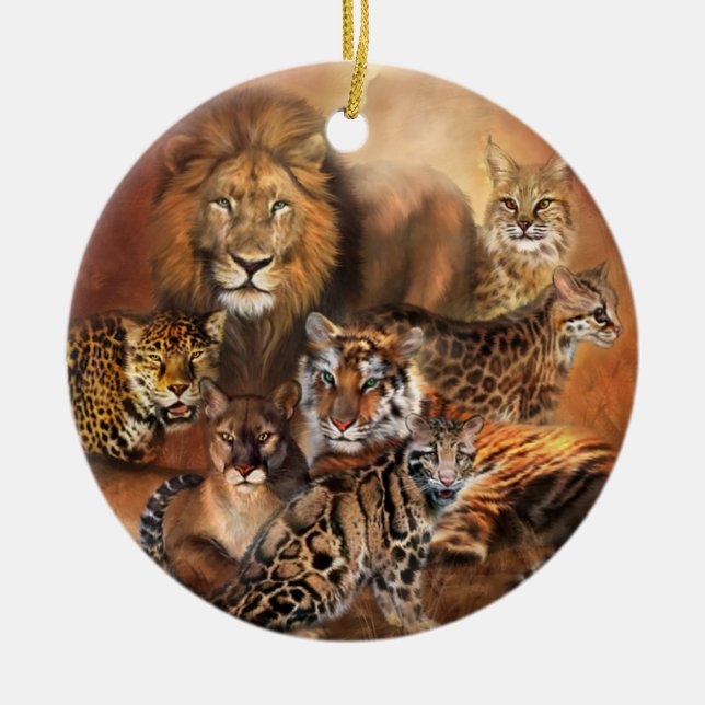 Cat Power Holiday Ornament (Front)