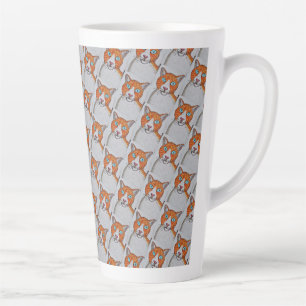 Cat Print Latte Mug