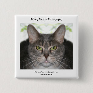 Cat Promo Piece 2 Inch Square Button