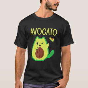 Cat Puns Avocado Animal Pun Meow T-Shirt