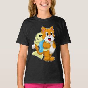 Cat Pupil Fish School T-Shirt