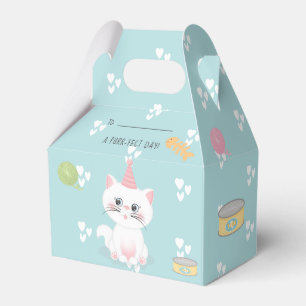 Cat Purr-fect Day Birthday Favor Box