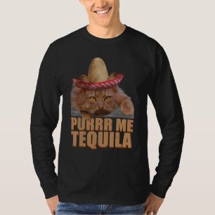 Cat Purrr Me Tequila Cinco De Mayo T-Shirt