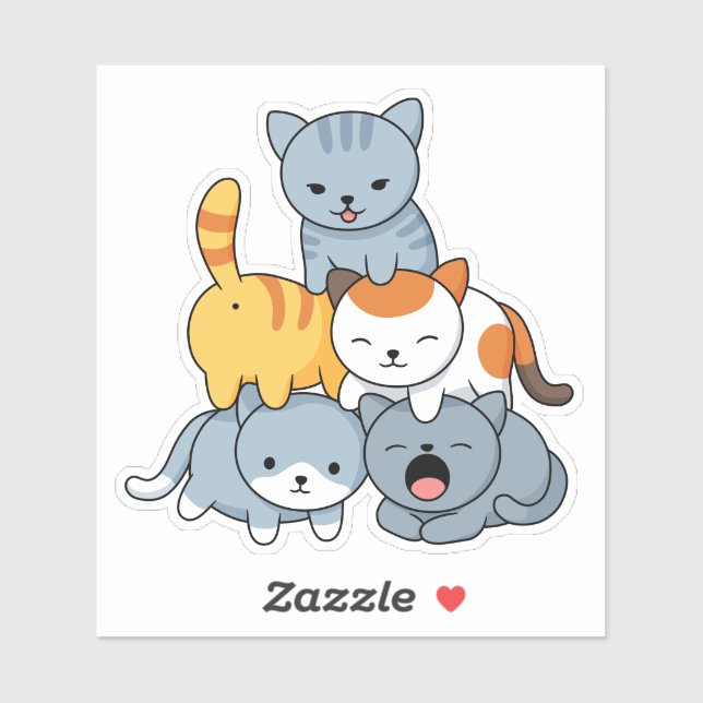 Cat Pyramid - Group of Cats (Sheet)