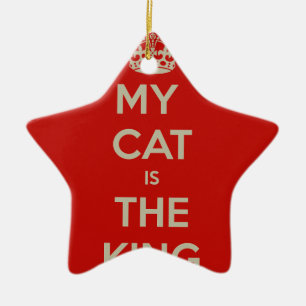 Cat Qoute Ceramic Ornament