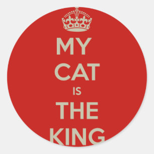 Cat Qoute Classic Round Sticker