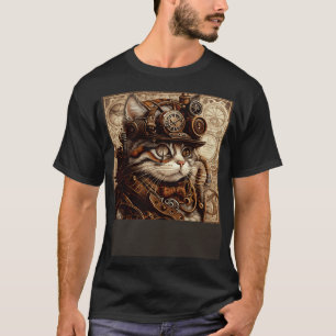 Cat Quilting Steampunk T-Shirt