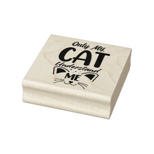 Cat Quote  Rubber Stamp