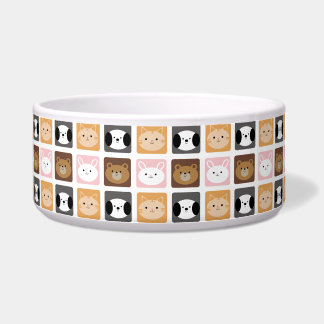 Cat, Rabbit, Dog and Bear pattern