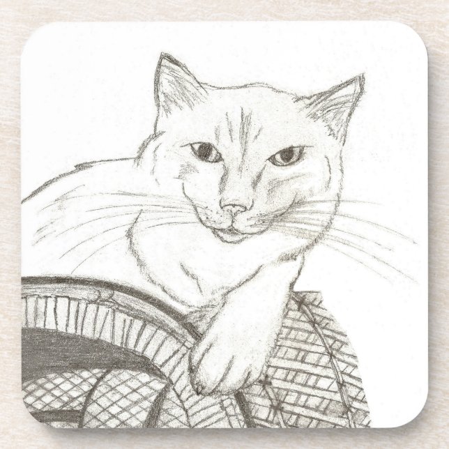 Cat Ragdoll Portrait Coasters - Set of 6 (Front)