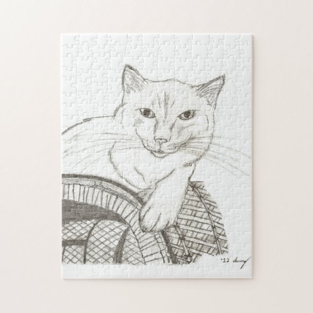 Cat Ragdoll Portrait Puzzle (Vertical)