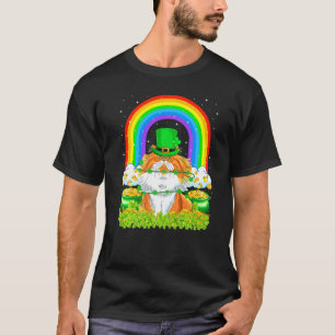 Cat Rainbow Leprechaun Persian Cat St Patrick's D T-Shirt