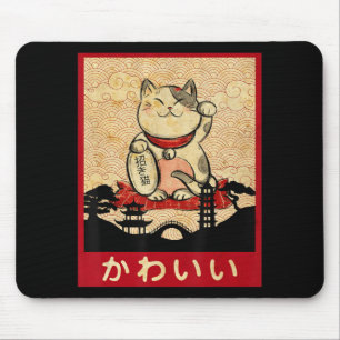 Cat Ramen Bowl Anime Japanese Noodles Kawaii Neko  Mouse Pad