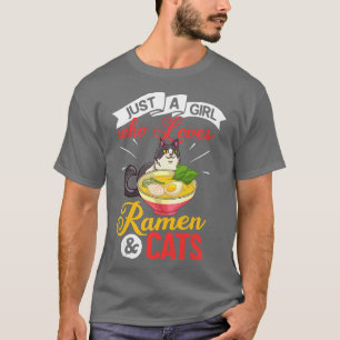 Cat Ramen Bowl Chicken Noodle Soup Japanese  T-Shirt